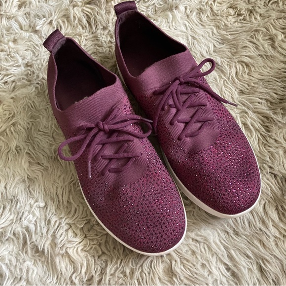 Fitflop F-Sporty, Uberknit sneakers maroon burgundy womens 11. Super comfy. - Picture 2 of 8